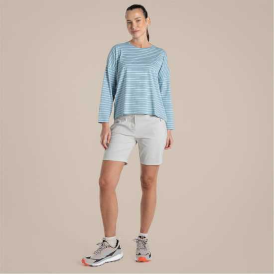 Craghoppers Women's Kielder Long Sleeve T-Shirt SkyBlueStr 