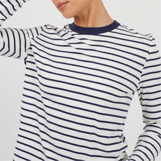 Brave Soul Strpe Ls Tee Ld99  