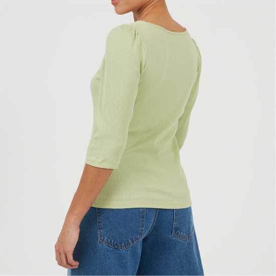 Brave Soul Puff Slv Top Ld99 Sage Brave Soul Puff Slv Top Ld99 Sage