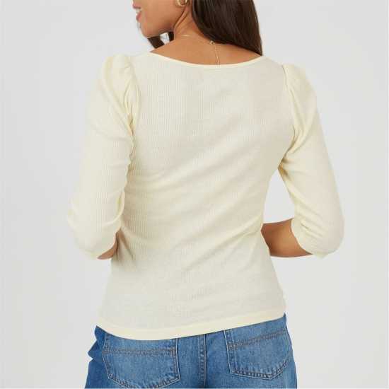 Brave Soul Puff Slv Top Ld99 Cream Brave Soul Puff Slv Top Ld99 Cream