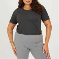 Brave Soul Ps Crop Tee Ld99 Charcoal 