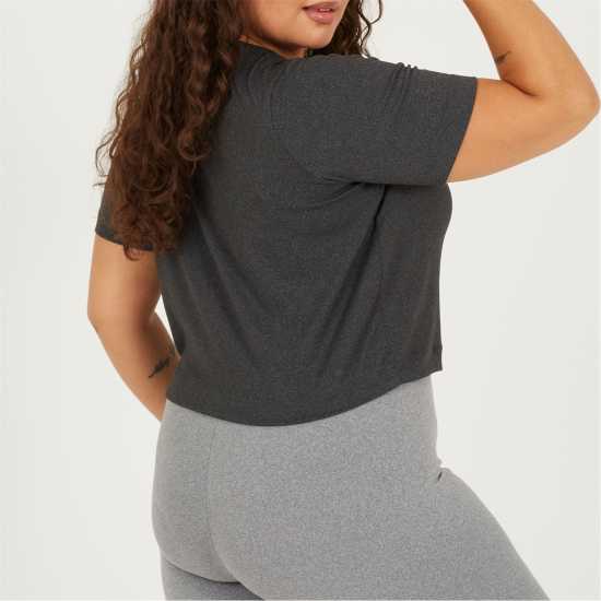Brave Soul Ps Crop Tee Ld99 Charcoal 