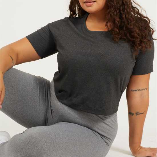 Brave Soul Ps Crop Tee Ld99 Charcoal 