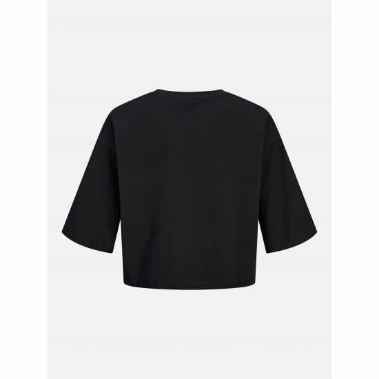 Дамски тениски и фланелки Jjxx Loose Cropped T-Shirt Ladies Black Jjxx Loose Cropped T-Shirt Ladies Black Дамски тениски и фланелки