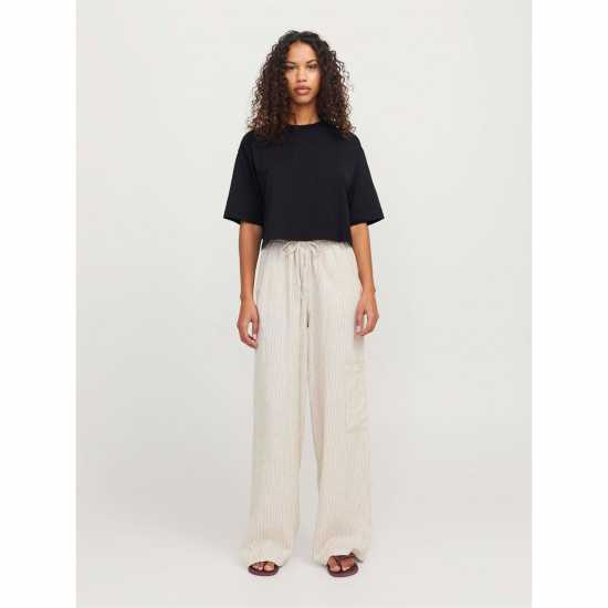 Дамски тениски и фланелки Jjxx Loose Cropped T-Shirt Ladies Black Jjxx Loose Cropped T-Shirt Ladies Black Дамски тениски и фланелки