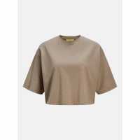 Дамски тениски и фланелки Jjxx Loose Cropped T-Shirt Ladies Brindle Jjxx Loose Cropped T-Shirt Ladies Brindle Дамски тениски и фланелки