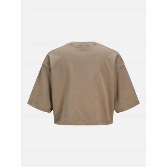 Дамски тениски и фланелки Jjxx Loose Cropped T-Shirt Ladies Brindle Jjxx Loose Cropped T-Shirt Ladies Brindle Дамски тениски и фланелки
