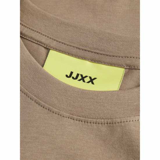 Дамски тениски и фланелки Jjxx Loose Cropped T-Shirt Ladies Brindle Jjxx Loose Cropped T-Shirt Ladies Brindle Дамски тениски и фланелки
