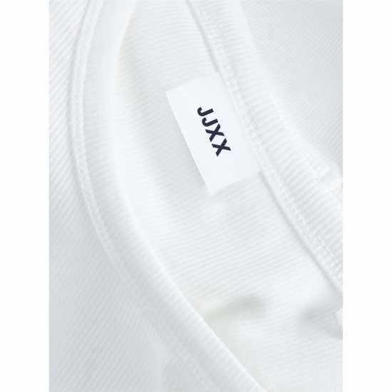 Jjxx Sleeveless Ribbed Top Ladies Bright White Jjxx Sleeveless Ribbed Top Ladies Bright White