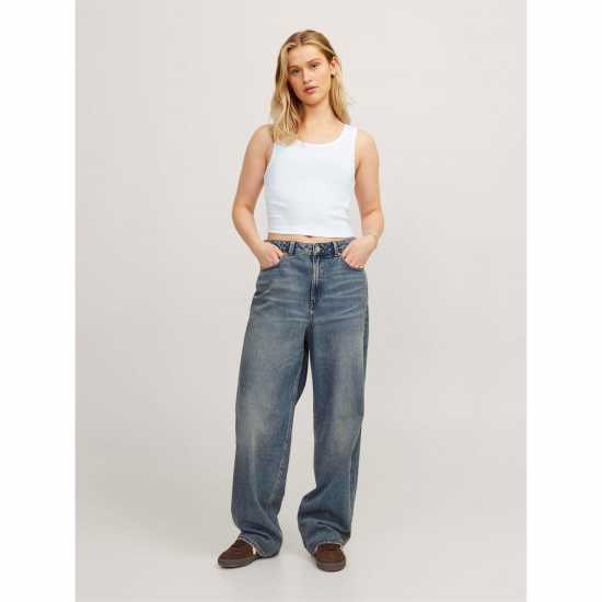 Jjxx Sleeveless Ribbed Top Ladies Bright White Jjxx Sleeveless Ribbed Top Ladies Bright White