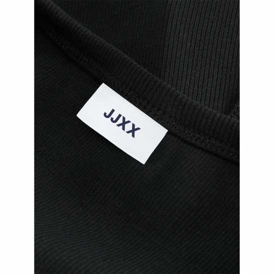 Jjxx Sleeveless Ribbed Top Ladies Black Jjxx Sleeveless Ribbed Top Ladies Black