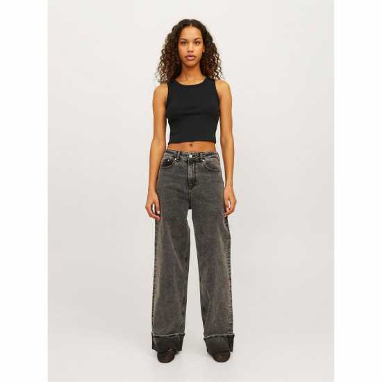 Jjxx Sleeveless Ribbed Top Ladies Black Jjxx Sleeveless Ribbed Top Ladies Black