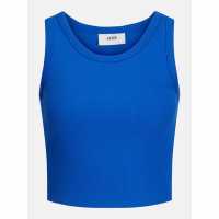 Jjxx Sleeveless Ribbed Top Ladies Blue Iolite Jjxx Sleeveless Ribbed Top Ladies Blue Iolite