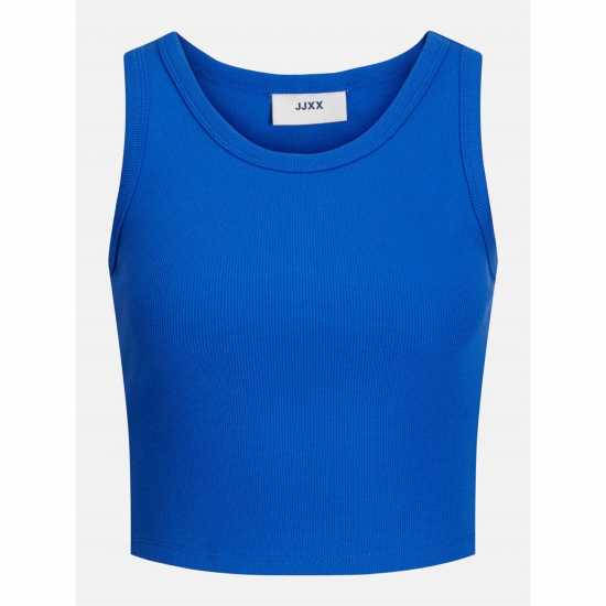 Jjxx Sleeveless Ribbed Top Ladies Blue Iolite Jjxx Sleeveless Ribbed Top Ladies Blue Iolite