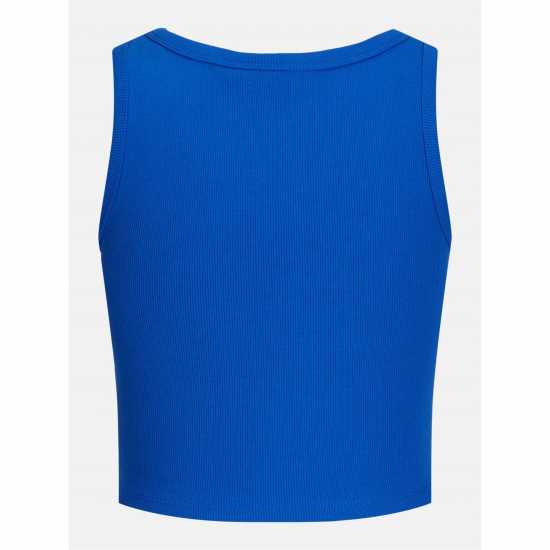 Jjxx Sleeveless Ribbed Top Ladies Blue Iolite Jjxx Sleeveless Ribbed Top Ladies Blue Iolite