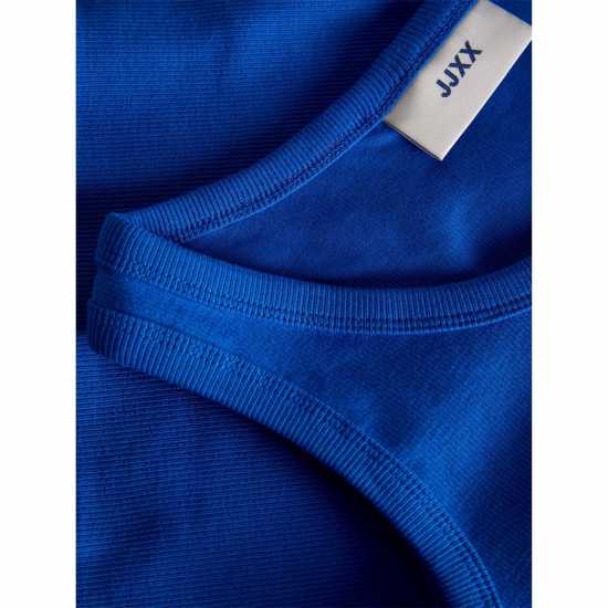 Jjxx Sleeveless Ribbed Top Ladies Blue Iolite Jjxx Sleeveless Ribbed Top Ladies Blue Iolite