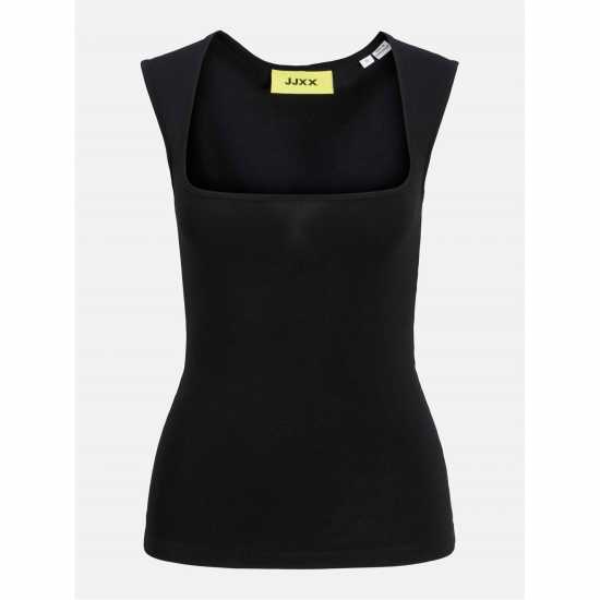 Jjxx Sleeveless Square Neck Top Ladies Black Jjxx Sleeveless Square Neck Top Ladies Black