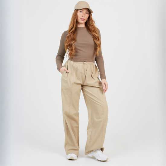 Brave Soul Bs Womens Long Sleeve Ribbed Top With Round Neck  