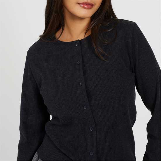 Brave Soul Bs Womens Long Sleeve Ribbed Top With Button Down Front Brave Soul Bs Womens Long Sleeve Ribbed Top With Button Down Front