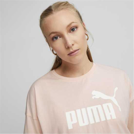 Puma Дамска Тениска Широко Деколте Essential Crop Tee Ladies  Дамски тениски и фланелки