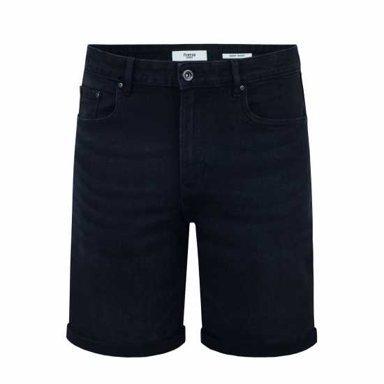 Firetrap Дънкови Къси Панталони Denim Shorts Черно Мъжки къси панталони