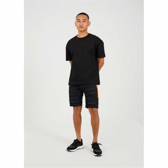 Brave Soul Short With Biker Patch Detail  Мъжки къси панталони