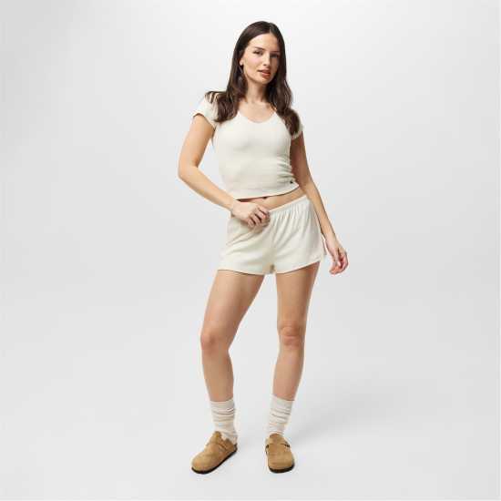 Дамски тениски и фланелки Jack Wills Pointelle Baby Tee Jack Wills Pointelle Baby Tee Дамски тениски и фланелки