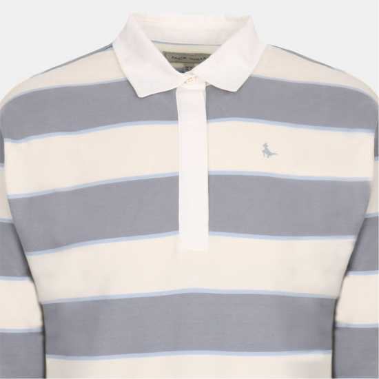 Jack Wills Rugby Shirt Ld54 Морско синьо/Бяло 