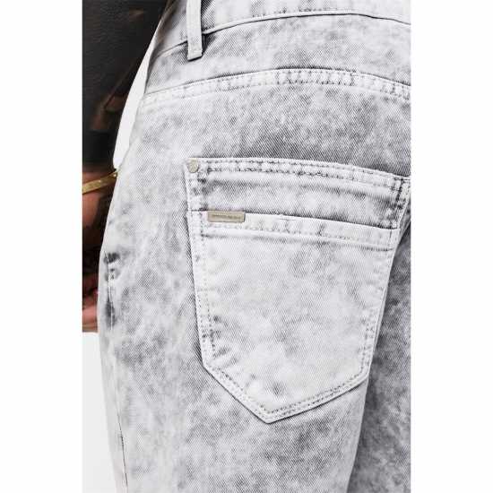 Дънкови Къси Панталони Good For Nothing Denim Shorts Acid Grey  Мъжки къси панталони