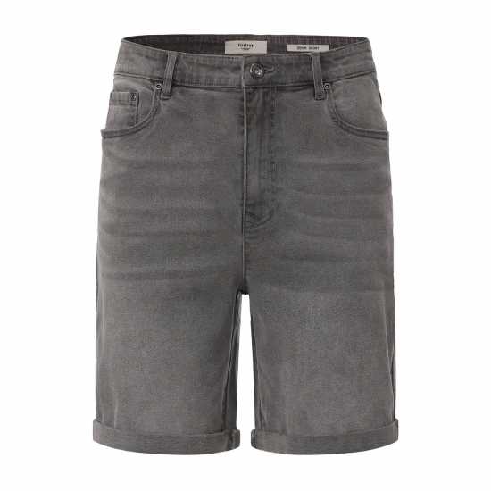 Firetrap Дънкови Къси Панталони Men's Cotton 5 Pocket Denim Shorts Grey 