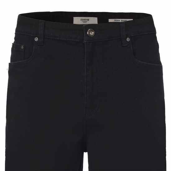 Firetrap Дънкови Къси Панталони Men's Cotton 5 Pocket Denim Shorts Black Firetrap Дънкови Къси Панталони Men's Cotton 5 Pocket Denim Shorts Black