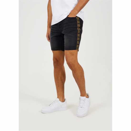 Brave Soul Shorts With Side Seam Detail Въгленово измиване Мъжки къси панталони