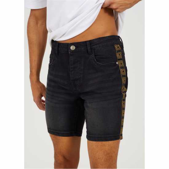 Brave Soul Shorts With Side Seam Detail Въгленово измиване Мъжки къси панталони