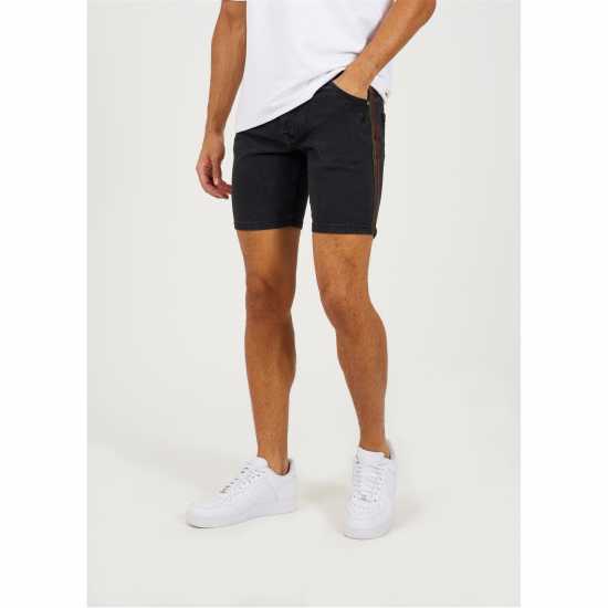 Мъжки къси панталони Brave Soul Shorts With Side Seam Detail Въгленово измиване Brave Soul Shorts With Side Seam Detail Въгленово измиване Мъжки къси панталони