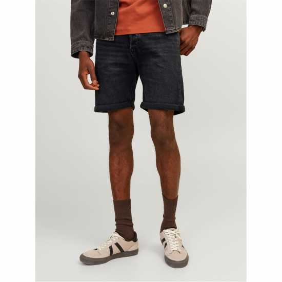 Дънкови Къси Панталони Jack And Jones Denim Shorts Mens Черно деним Мъжки къси панталони