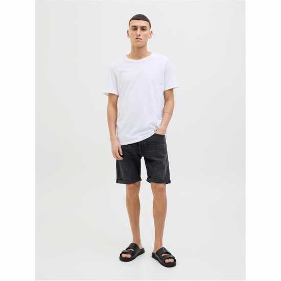 Дънкови Къси Панталони Jack And Jones Rick Denim Shorts Черен Деним 363 