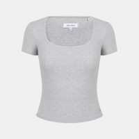 Squneck Ss Tee Ld54 Grey Marl Дамски тениски и фланелки