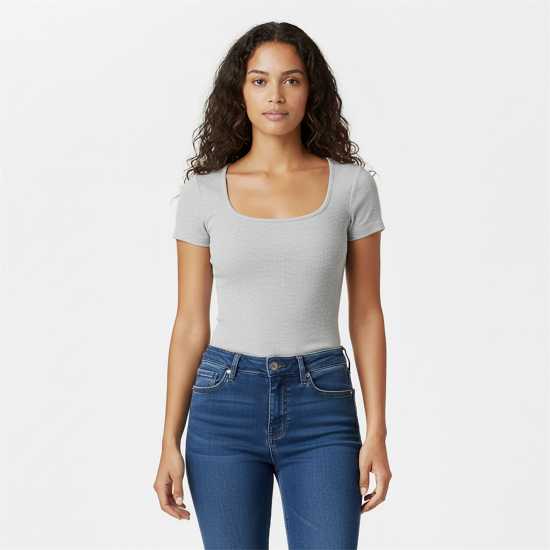 Jack Wills Women's Long-Sleeve T-Shirt Сив марл 