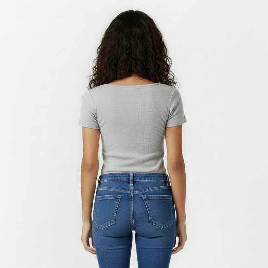 Jack Wills Women's Long-Sleeve T-Shirt Сив марл 