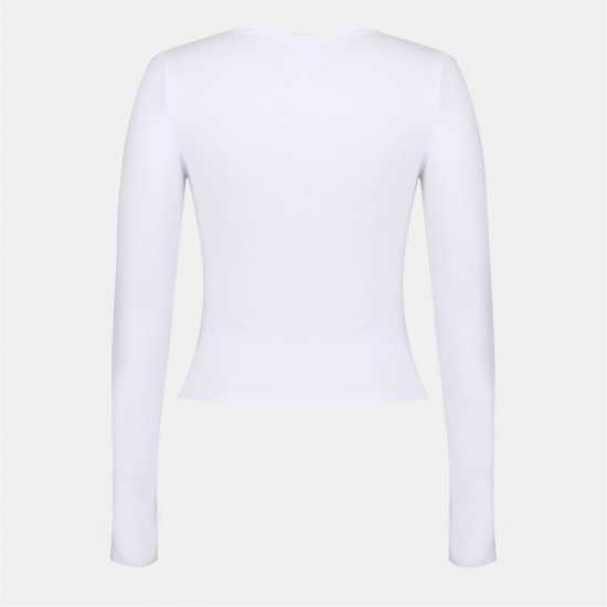 Squneck Ls Tee Ld54 Vintage White Дамски тениски и фланелки