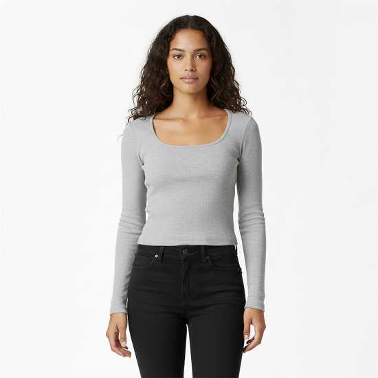 Jack Wills Women's Long-Sleeve T-Shirt Сив марл 
