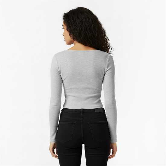 Jack Wills Women's Long-Sleeve T-Shirt Сив марл 