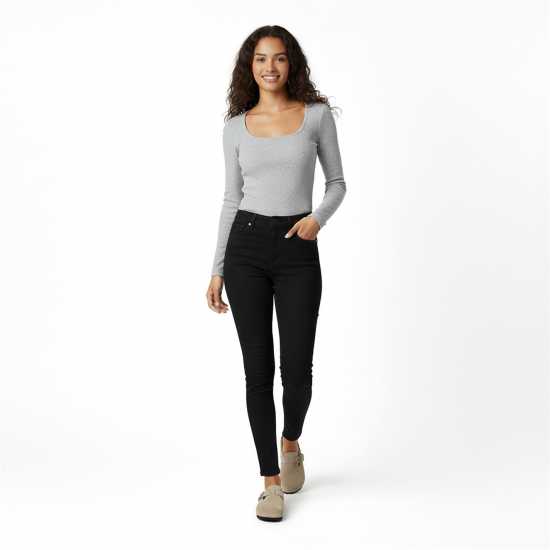 Jack Wills Women's Long-Sleeve T-Shirt Сив марл 