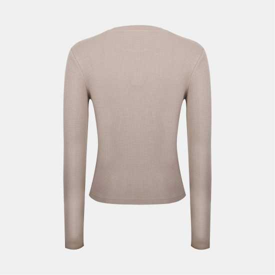 Jack Wills Waffle Lsbaby Tee Ld54 Taupe Jack Wills Waffle Lsbaby Tee Ld54 Taupe