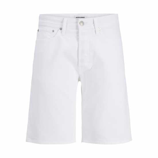 Дънкови Къси Панталони Jack And Jones Mens Rick Slim Denim Shorts Optic White 
