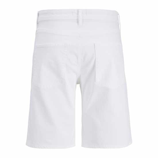 Дънкови Къси Панталони Jack And Jones Mens Rick Slim Denim Shorts Optic White 