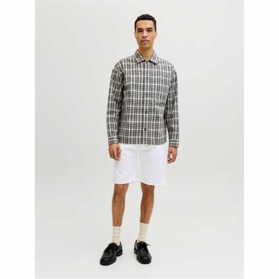 Дънкови Къси Панталони Jack And Jones Mens Rick Slim Denim Shorts Optic White 