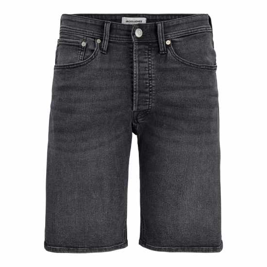 Дънкови Къси Панталони Jack And Jones Mens Rick Slim Denim Shorts Black Denim 