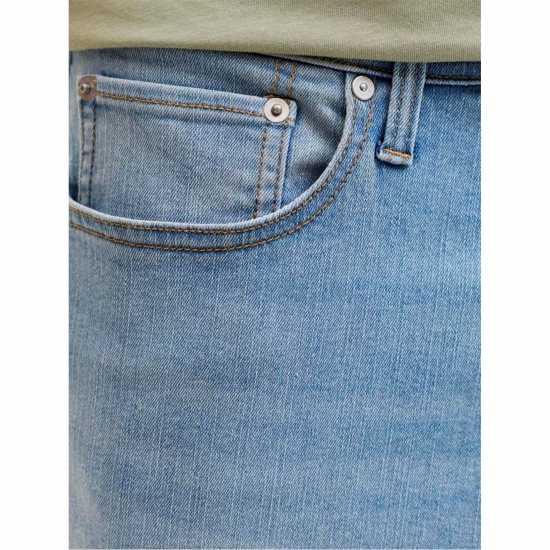 Дънкови Къси Панталони Jack And Jones Mens Rick Slim Denim Shorts Lt Blue Denim 