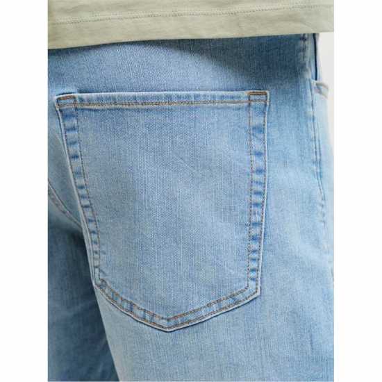 Дънкови Къси Панталони Jack And Jones Mens Rick Slim Denim Shorts Lt Blue Denim 